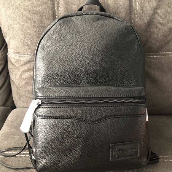 rebecca minkoff medium zip leather backpack